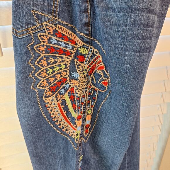 L& B Size 6 Embroidered Boyfriend Jeans - Picture 12 of 12